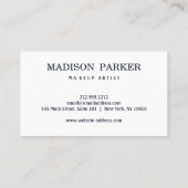 Modern Abstract Faux Roos Gold Visitekaartje (Achterkant)