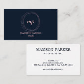 Modern Abstract Faux Roos Gold Visitekaartje (Voorkant / Achterkant)