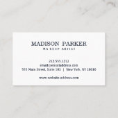 Modern Abstract Faux Roos Gold Visitekaartje (Achterkant)