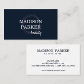 Modern Abstract Faux Roos Gold Visitekaartje (Voorkant / Achterkant)