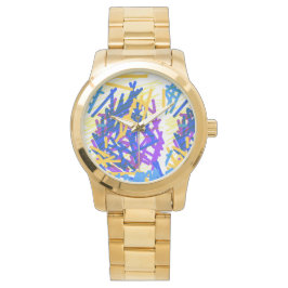 Modern Abstract Festive Paint Splash  Horloge