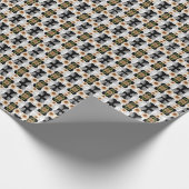 Modern abstract floral art cadeaupapier (Hoek)