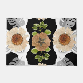 Modern abstract floral art deurmat