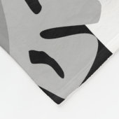 Modern abstract floral art fleece deken (Hoek)