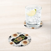 Modern abstract floral art kartonnen onderzetters (Insitu)