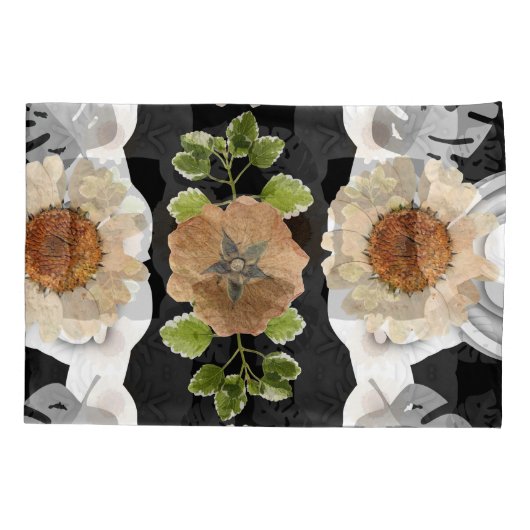 Modern abstract floral art kussensloop (Achterkant)