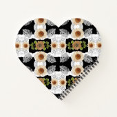 Modern abstract floral art notitieboek (Achterkant)