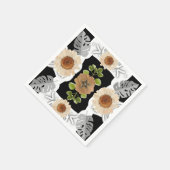 modern abstract floral art servet (Hoek)