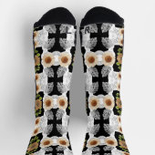 Modern abstract floral art sokken (Top)