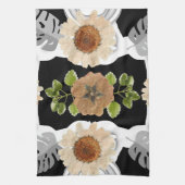 Modern abstract floral art theedoek (Verticaal)