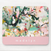 Modern Abstract Floral Botanical Muismat (Voorkant)