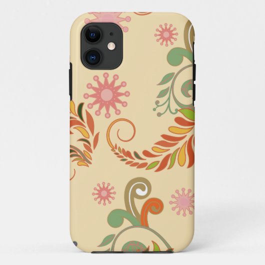 Modern Abstract Floral Pattern Case-Mate iPhone Case (Achterkant)