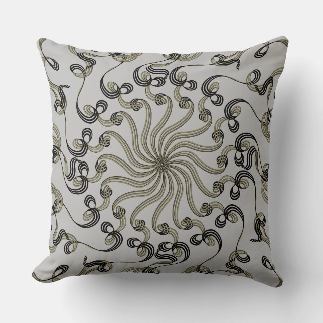 Modern Abstract Floral Pattern Kussen (Voorkant)