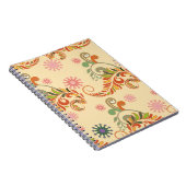 Modern Abstract Floral Pattern Notitieboek (Rechterzijde)