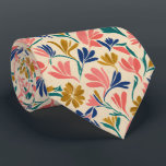 Modern Abstract Floral Pattern Stropdas<br><div class="desc">A bold modern abstract floral pattern featuring artistic flower shapes and vibrant contemporary colors. This creative botanical design is perfect for modern styling and expressive fashion.</div>