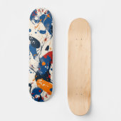 Modern Abstract Flow Skateboard - Vet Biologisch (Voorkant)