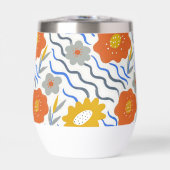 Modern Abstract Flowers Boho Wavy (Voorkant)