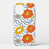 Modern Abstract Flowers Boho Wavy Case-Mate iPhone Case (Achterkant)
