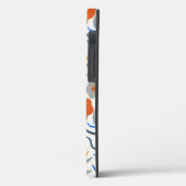 Modern Abstract Flowers Boho Wavy Case-Mate iPhone Case (Achterkant / Links)