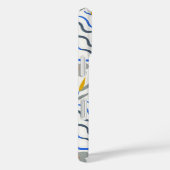 Modern Abstract Flowers Boho Wavy Case-Mate iPhone Case (Achterkant / Rechts)