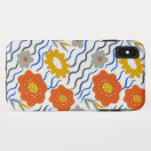 Modern Abstract Flowers Boho Wavy Case-Mate iPhone Case (Achterkant (horizontaal))