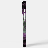 Modern Abstract fractaal Paars en groen ontwerp Case-Mate iPhone Case (Achterkant / Links)