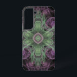 Modern Abstract fractaal Paars en groen ontwerp Samsung Galaxy Hoesje<br><div class="desc">Modern Abstract Fractal Paars en Green Design door Travis L. Lagasse of Flowstone Graphics.</div>
