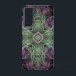 Modern Abstract fractaal Paars en groen ontwerp Samsung Galaxy Hoesje<br><div class="desc">Modern Abstract Fractal Paars en Green Design door Travis L. Lagasse of Flowstone Graphics.</div>