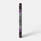 Modern Abstract fractaal Paars en groen ontwerp Samsung Galaxy Hoesje (Linkerkant)