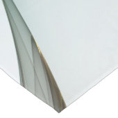 Modern Abstract Fractal Art Blue Turquoise Gray Korte Tafelloper (Hoek)