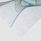 Modern Abstract Fractal Art Blue Turquoise Gray Tissuepapier (Detail)