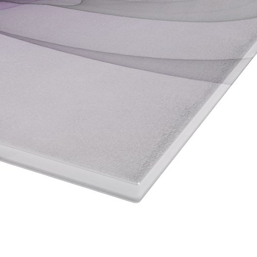 Modern Abstract fractal Art Lavender Gray Snijplank (Hoek)