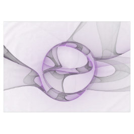 Modern Abstract fractal Art Lavender Gray Tafelkleed