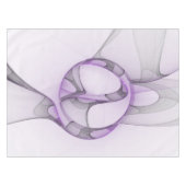 Modern Abstract fractal Art Lavender Gray Tafelkleed (Voorkant (Horizontaal))