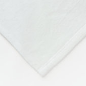 Modern Abstract Fractal Blue Turquoise Gray Name Fleece Deken (Hoek)