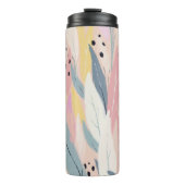 Modern Abstract Gebladerte Thermosbeker (Voorkant)