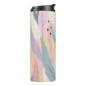 Modern Abstract Gebladerte Thermosbeker (Gedraaid links)