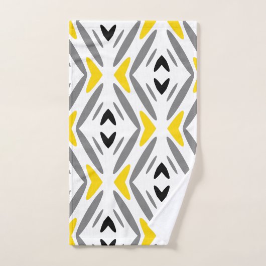 Modern Abstract Geel Diamond Bad Handdoek (Handdoek)