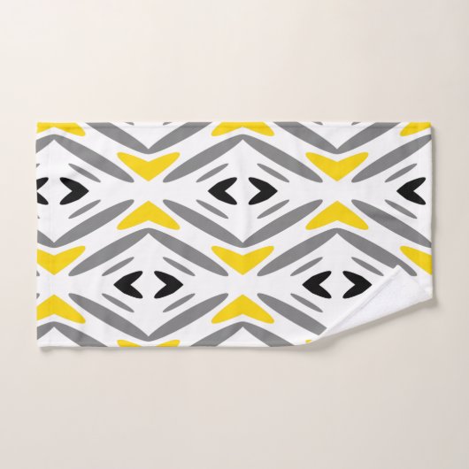 Modern Abstract Geel Diamond Bad Handdoek (Handdoek)