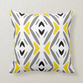 Modern Abstract Geel Diamond Kussen