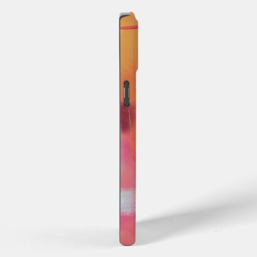 Modern Abstract geel, gepersonaliseerd Case-Mate iPhone Case (Achterkant / Rechts)