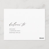 MODERN ABSTRACT GEEL TERRACOTTA ARTISTIC RSVP BRIEFKAART (Achterkant)