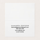 Modern Abstract geel Visitekaartje (Binnenkant ongevouwen)