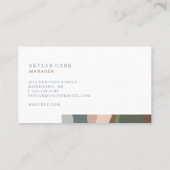 Modern Abstract gelaagd zandterrariumontwerp Visitekaartje (Achterkant)