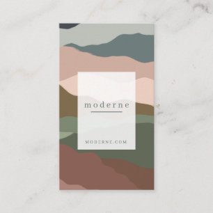 Modern Abstract gelaagd zandterrariumontwerp Visitekaartje
