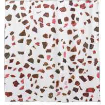 Modern Abstract gemarmerd roze Terracotta Terrazzo