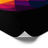 Modern Abstract Geometric Art | Gautama Buddha Poster (Hoek)