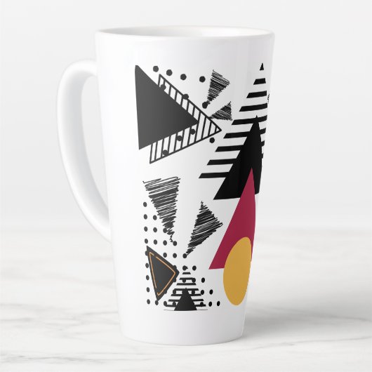 Modern Abstract geometric art Latte Mok (Linkerhoek)