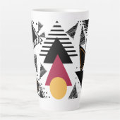 Modern Abstract geometric art Latte Mok (Voorkant)