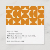 Modern Abstract Geometric Colorful Professional Vierkante Visitekaartje (Achterkant)